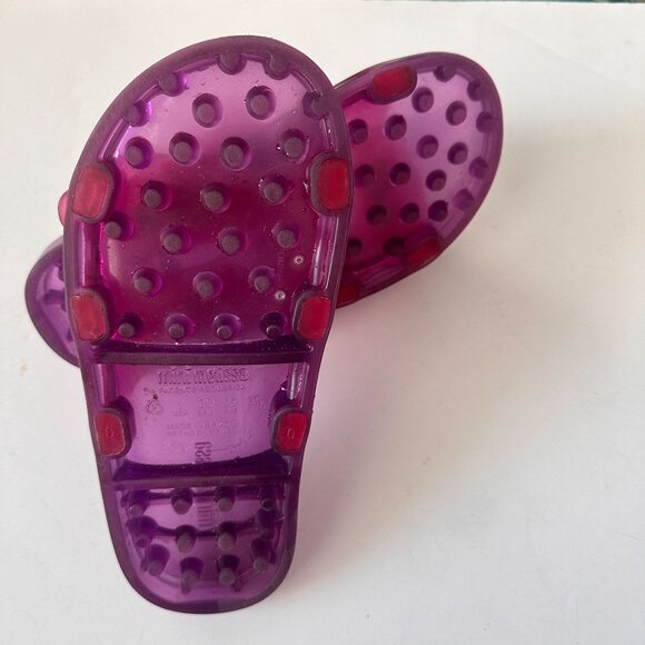 Mini Melissa Wide Slide urple Slip ons Sandals Size US1 - Picture 11 of 13